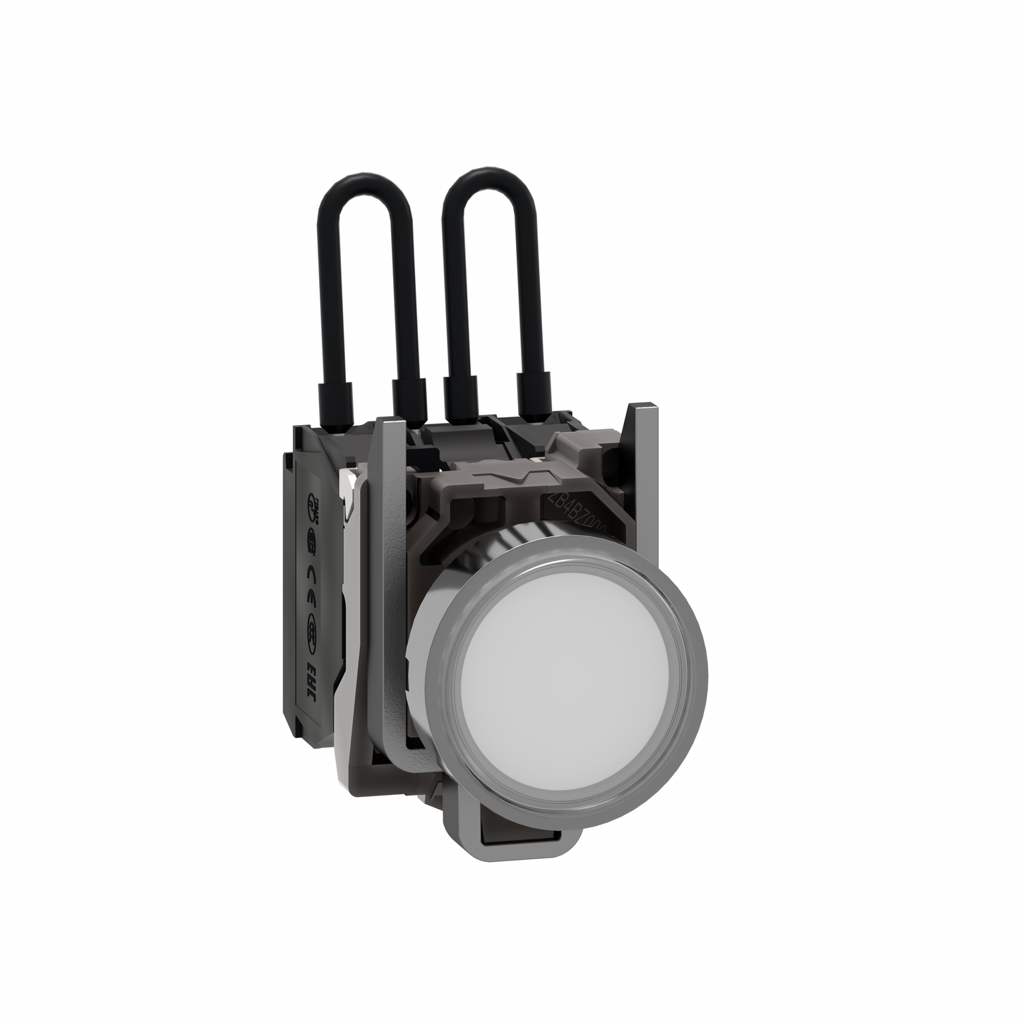 Schneider Electric-XB4BW21B5-Harmony XB4 - voyant lumineux DEL - Ø22 - test lampe - blanc - 24V - vis étrier