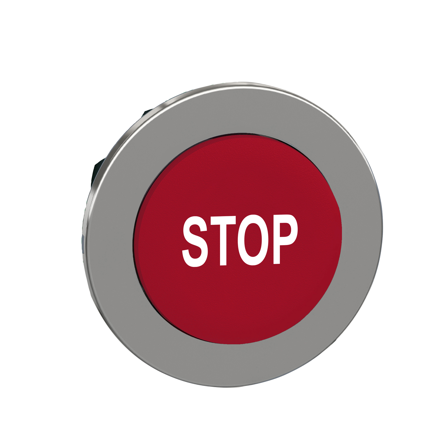 Schneider Electric-ZB4FL434-Harmony XB4 - tête bouton poussoir - flush - dépassant - marqué - rouge