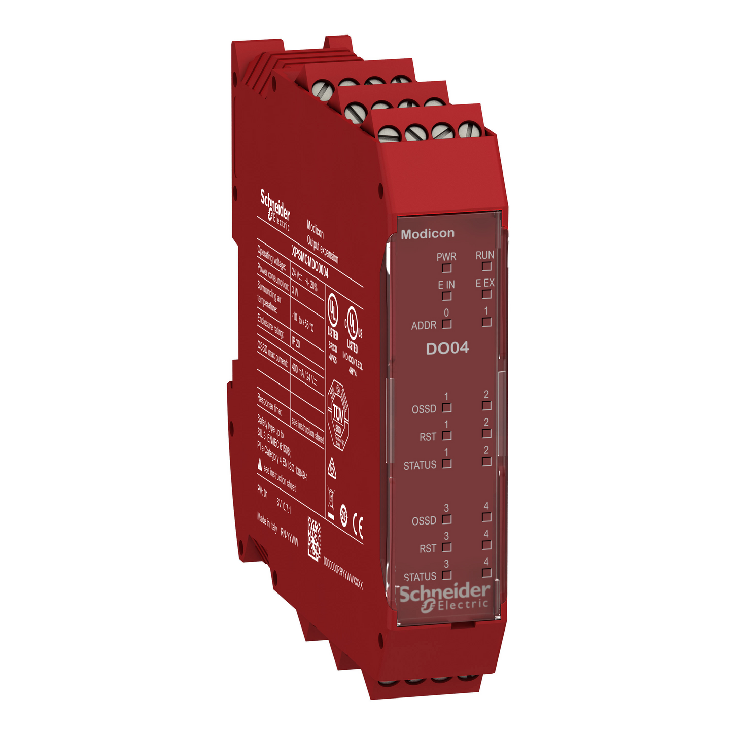 Schneider Electric-XPSMCMDO0004-Preventa XPSMCM - module extension 4 sorties OSSD connecteur à vis