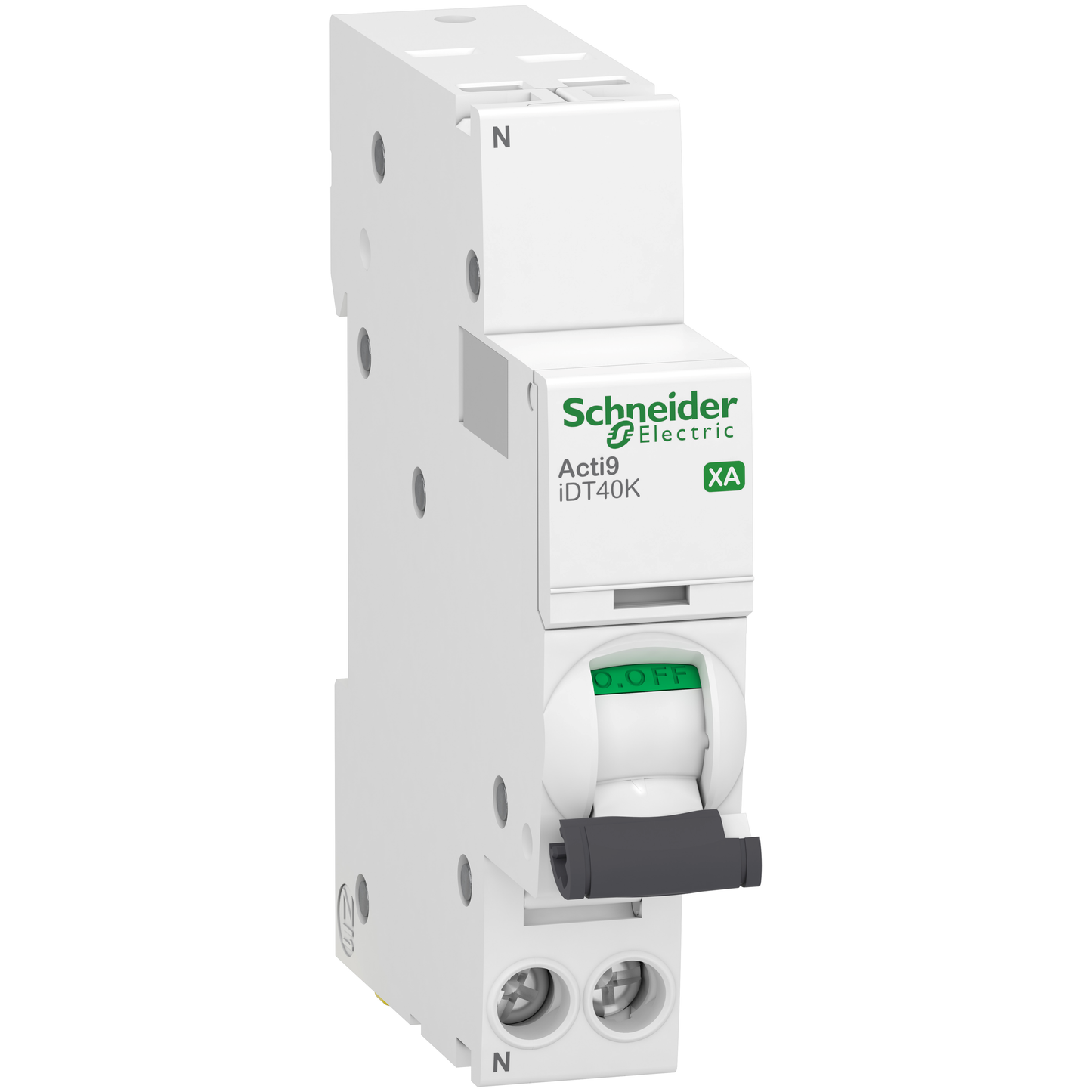 Schneider Electric-A9PK1620-Acti9 iDT40K XA - Disjoncteur modulaire auto/vis - 1P+N 20A - Courbe C - 4,5kA