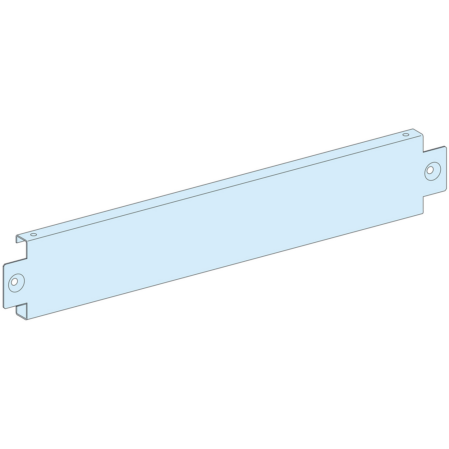 Schneider Electric-LVS08724-PrismaSeT P - Socle - Faces avant et arrière + piliers - H100 L400