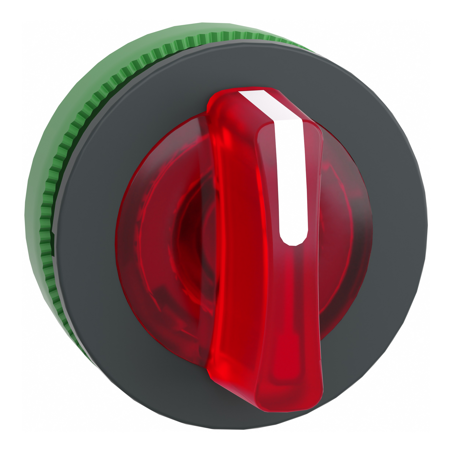 Schneider Electric-ZB5FK1743-Harmony XB5 - tête bouton manette lumineux - flush - 3 pos rap GC - rouge