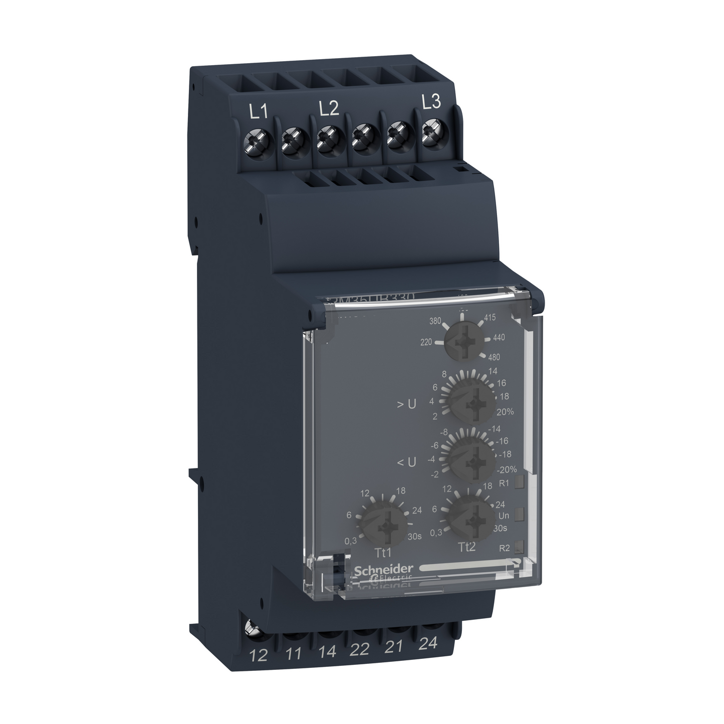 Schneider Electric-RM35UB330-Harmony RM35-U - relais de contrôle de tension - plage 194..528Vca