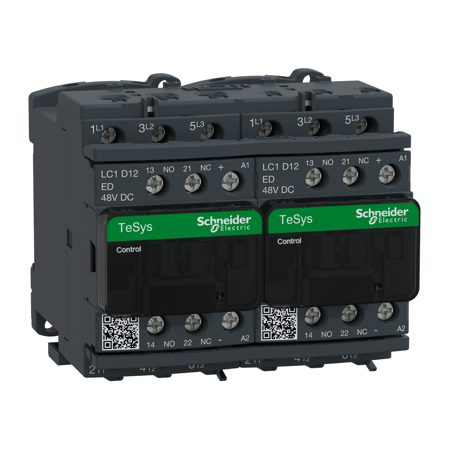 Schneider Electric-LC2D12ED-TeSys LC2D - contacteur inverseur - 3P - AC-3 440V - 12A - bobine 48Vcc