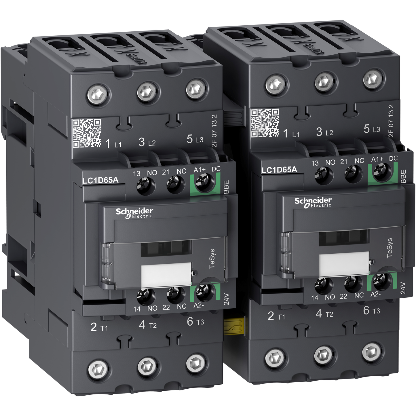 Schneider Electric-LC2D65ABBE-TeSys D - contacteur inverseur - 3P(3NO) - AC3 - <= 440V 65A - 24Vcc - Everlink