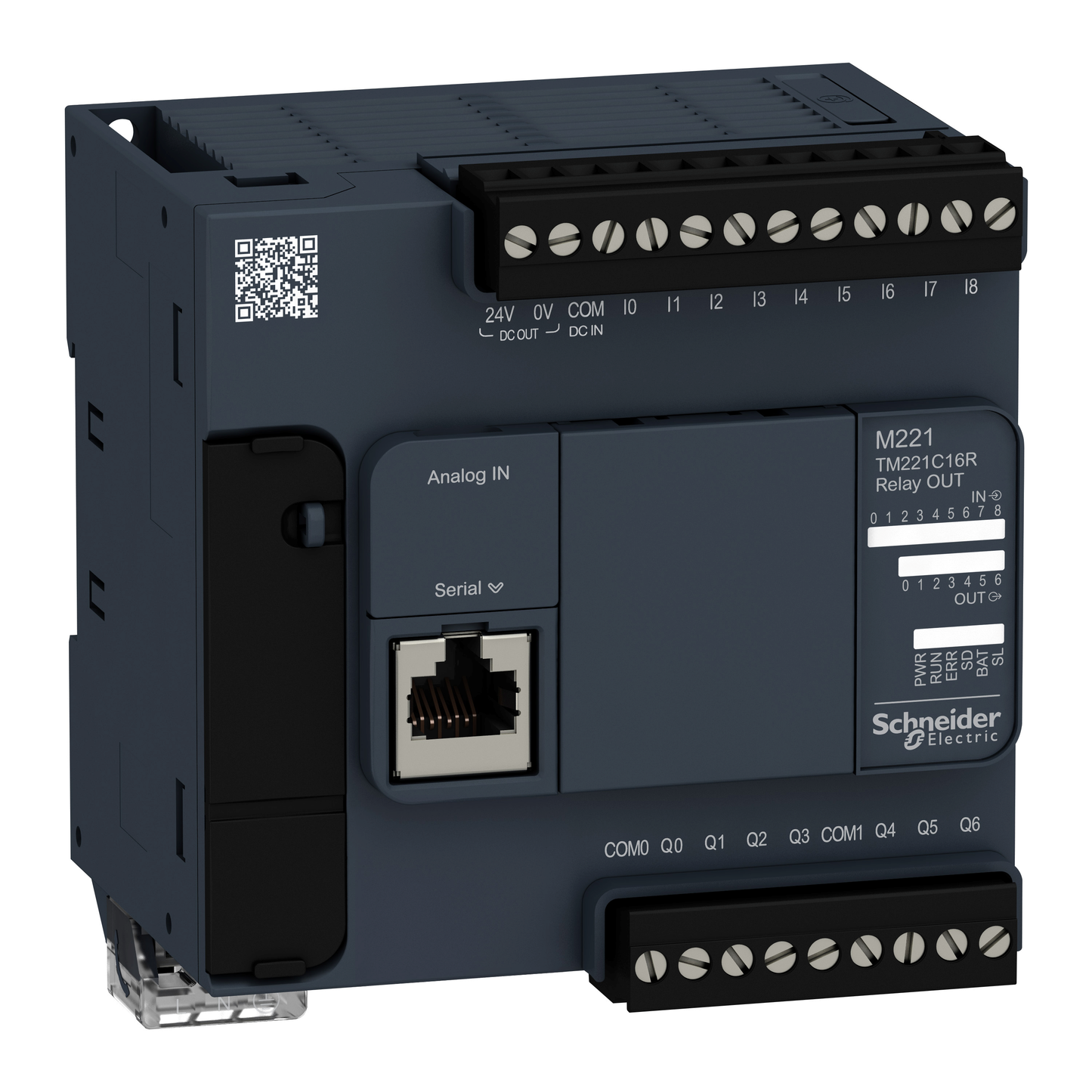 Schneider Electric-TM221C16R-Modicon M221, contrôleur 16E/S relais, port série, 100/240VCA