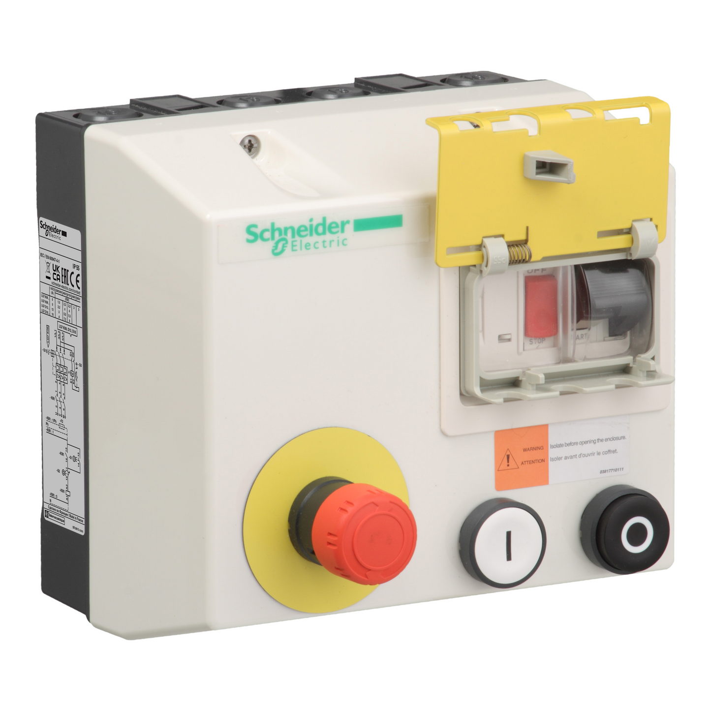 Schneider Electric-LJ7K09Q714-TeSys LJ7K - démarreur coffret étanche - 1 sens - 4kW - 380Vca - transfo 24V