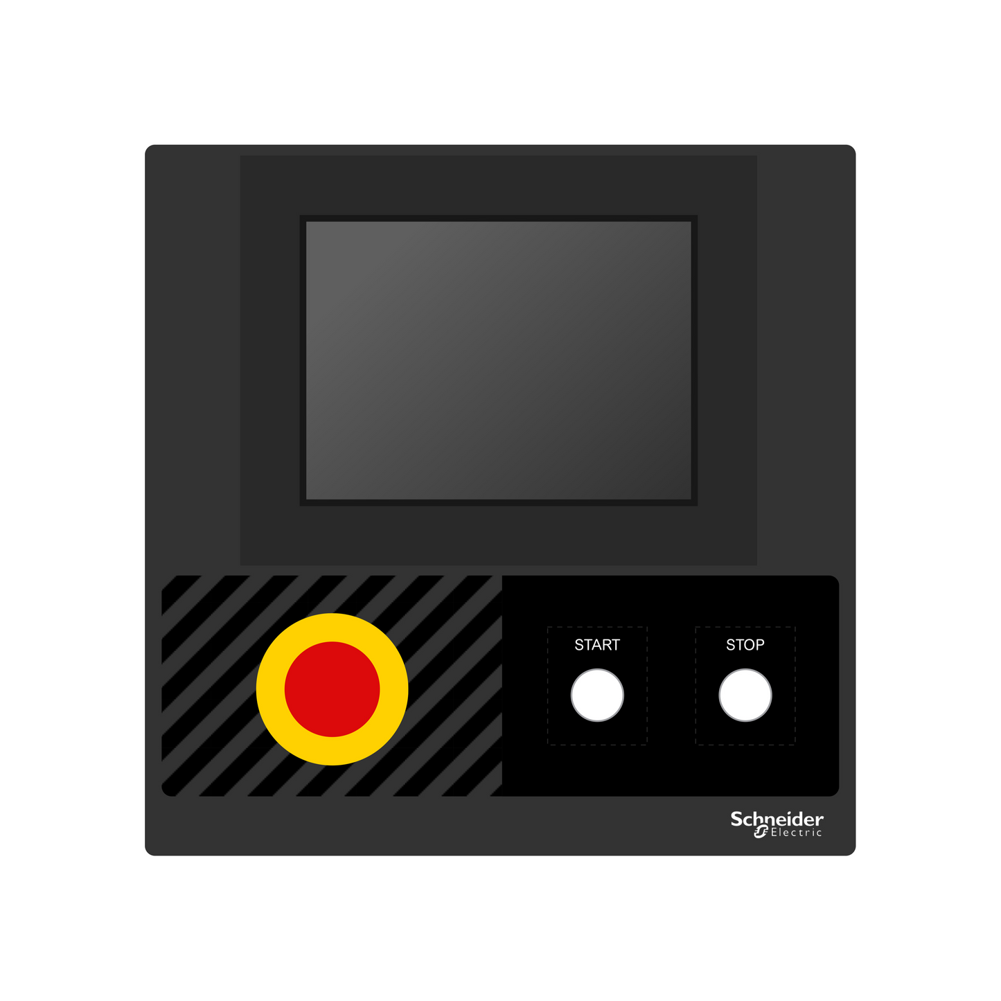 Schneider Electric-ZBYLECUST05-Harmony - plastron 300x300 - personnalisé via configurateur
