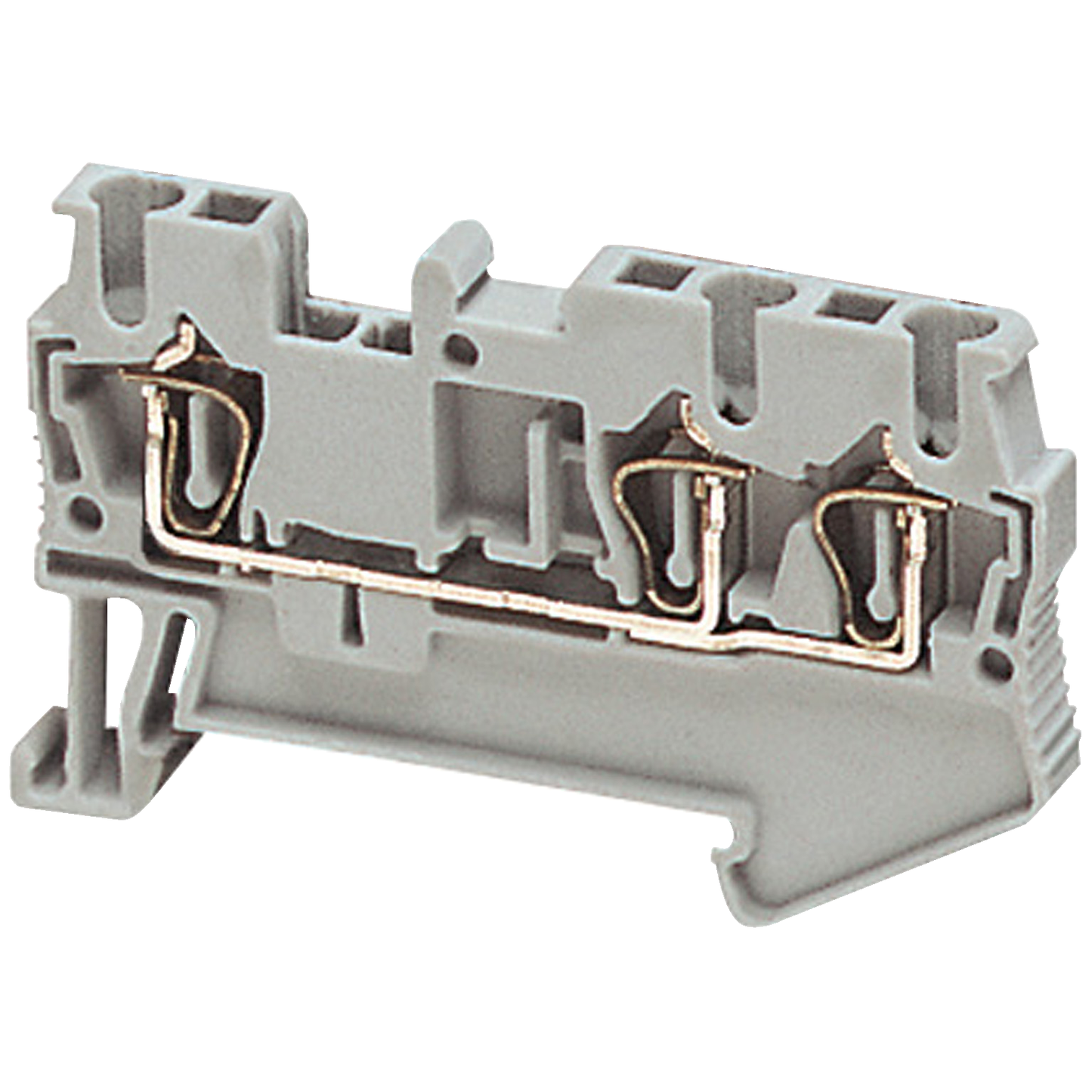 Schneider Electric-NSYTRR23-Borne à ressort - passant - 3 points - 2,5mm² - gris