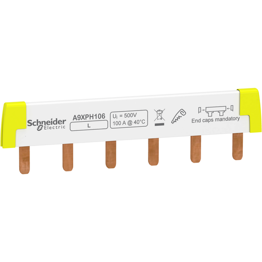 Schneider Electric-A9XPH106-box of 20 *  PEIGNE RACC 1P 100A 6MOD