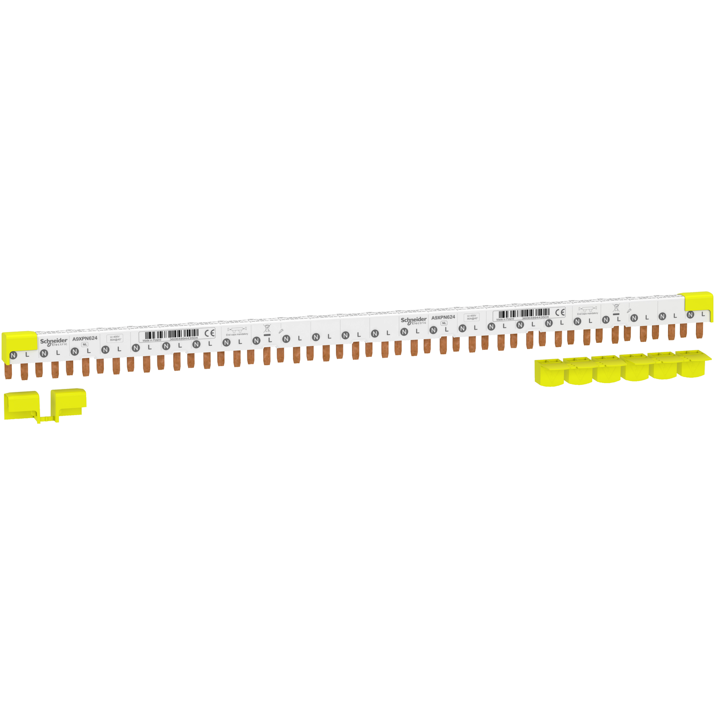 Schneider Electric-A9XPN624W-W-IDT40 peigne 1PN - 24m