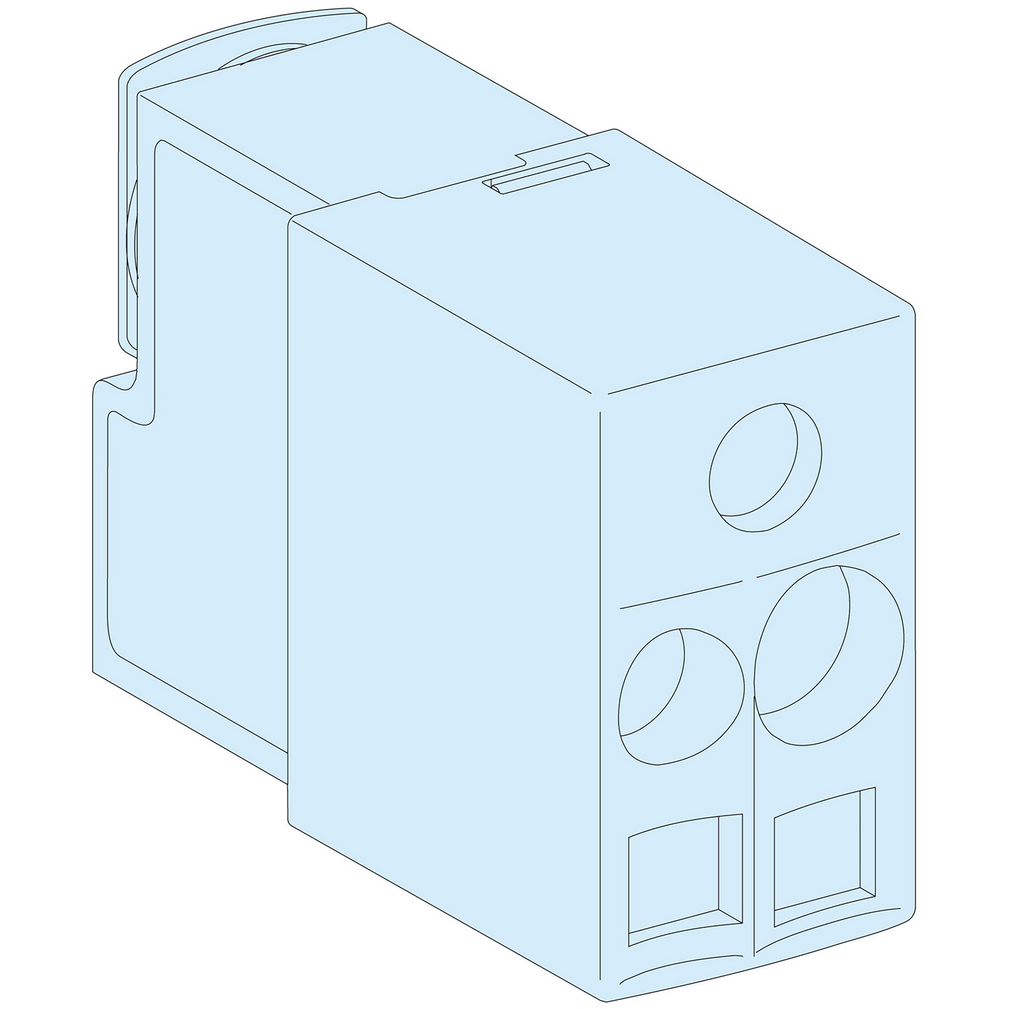 Schneider Electric-LVS04151-Linergy BW - 12 bornes 6 à 10mm² pour jeu de barres (Powerclip)