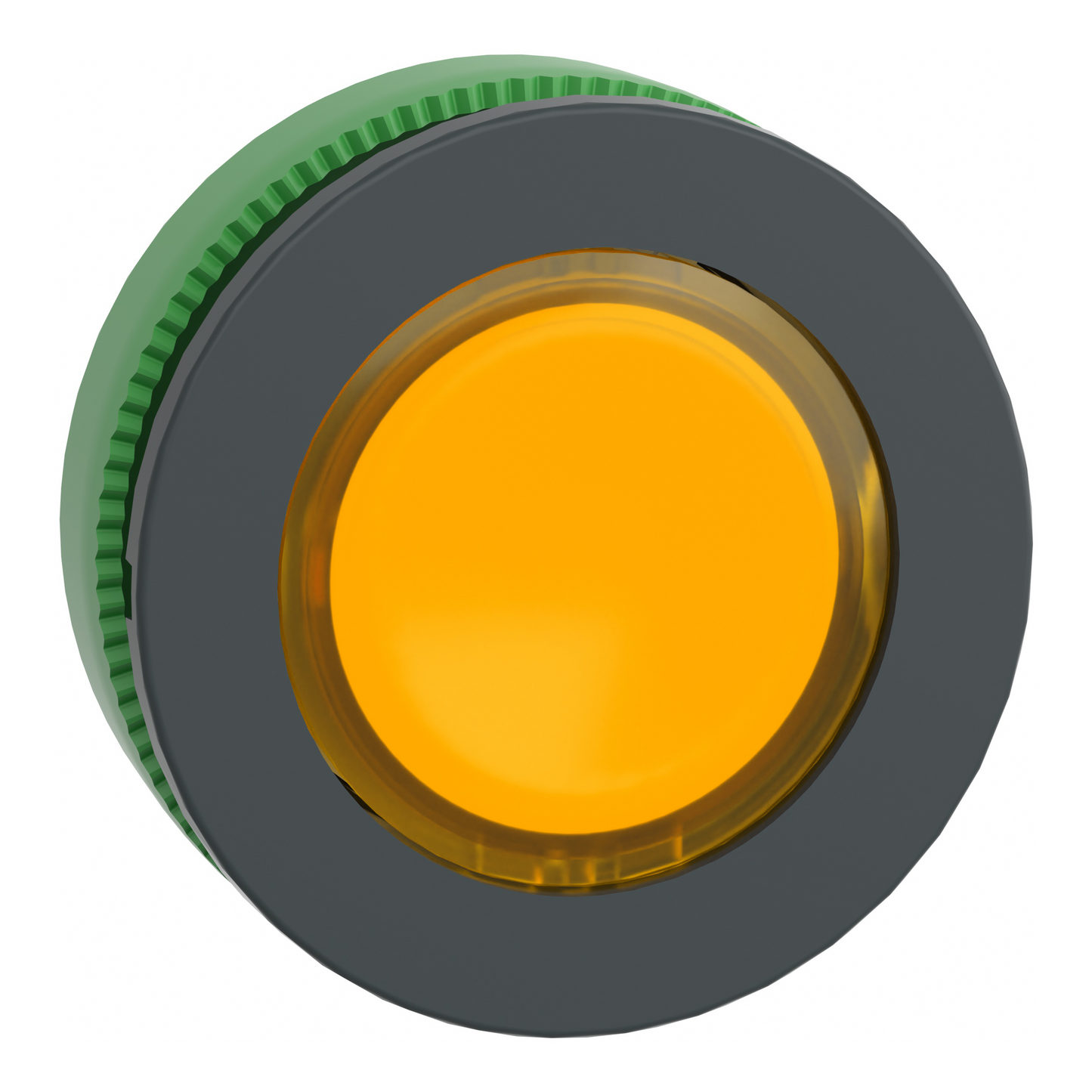 Schneider Electric-ZB5FA58-Harmony XB5 - tête bouton poussoir à impulsion - flush - pour étiq - jaune
