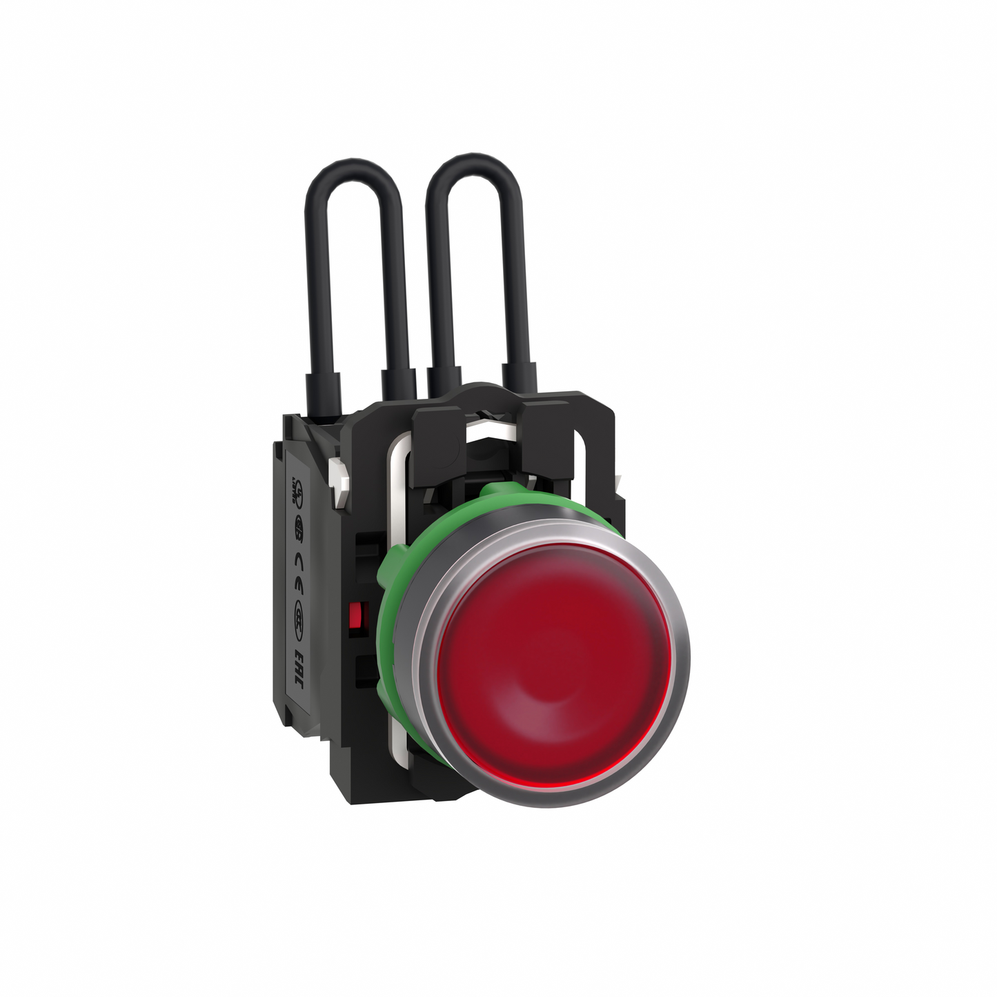 Schneider Electric-XB5AW24B5-Harmony XB5 - voyant lumineux DEL - Ø22 - test lampe - rouge - 24V - vis étrier