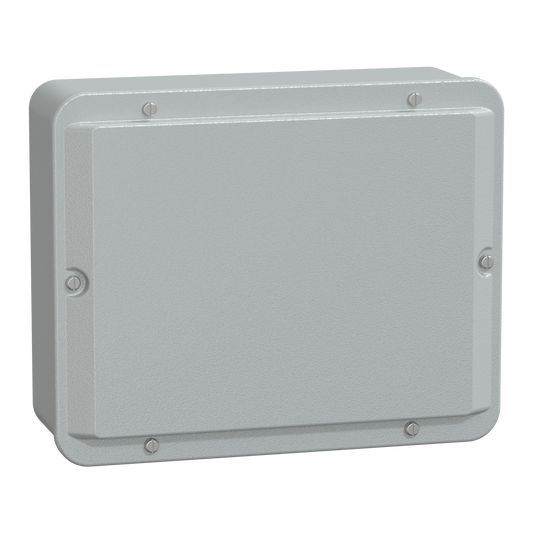Schneider Electric-NSYDBN2520-PanelSeT SDB - boîte acier - couvercle bas - sans prédécoupage - 256x206x93mm