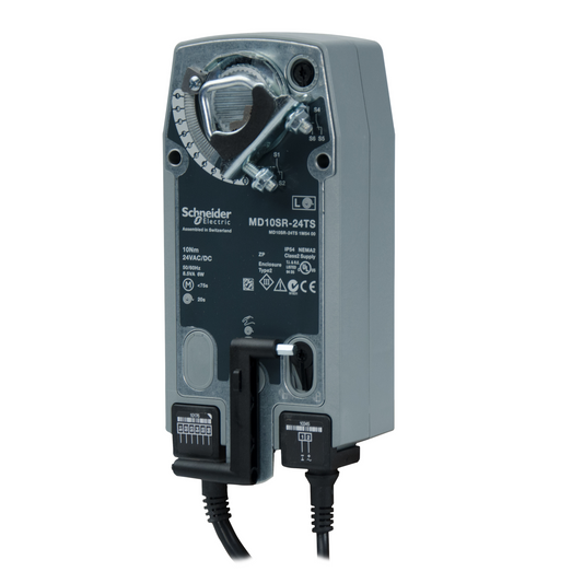 Schneider Electric-MD10SR-24TS-Moteur 24V 10Nm signal TOR avec ressort de rappel + fin de course pour registre