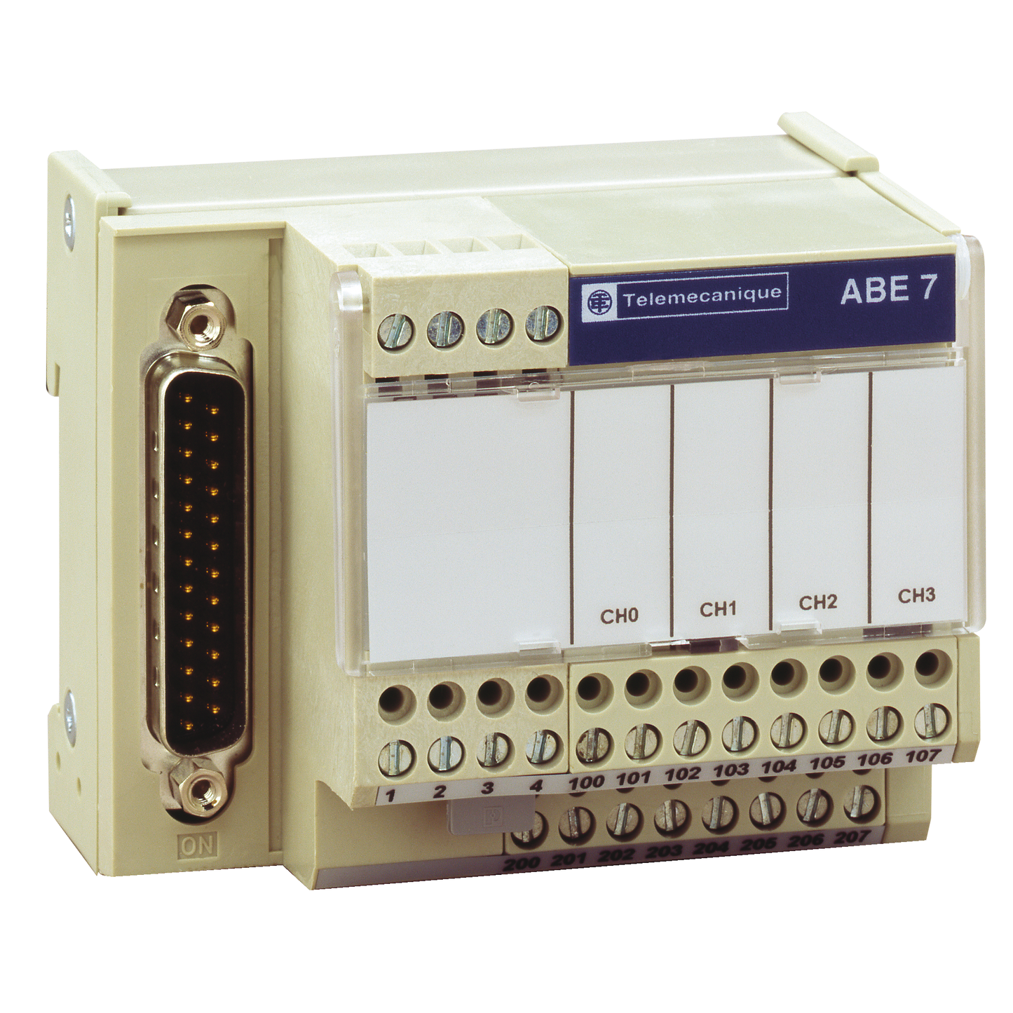 Schneider Electric-ABE7CPA410-Modicon X80 - embase de raccordement TELEFAST - 4 voies analogiques