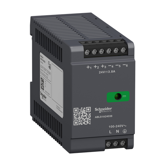 Schneider Electric-ABLS1A24038-Modicon ABL - alimentation à découpage - 3,8A - 100à240Vca mono/biphasé - 24Vcc