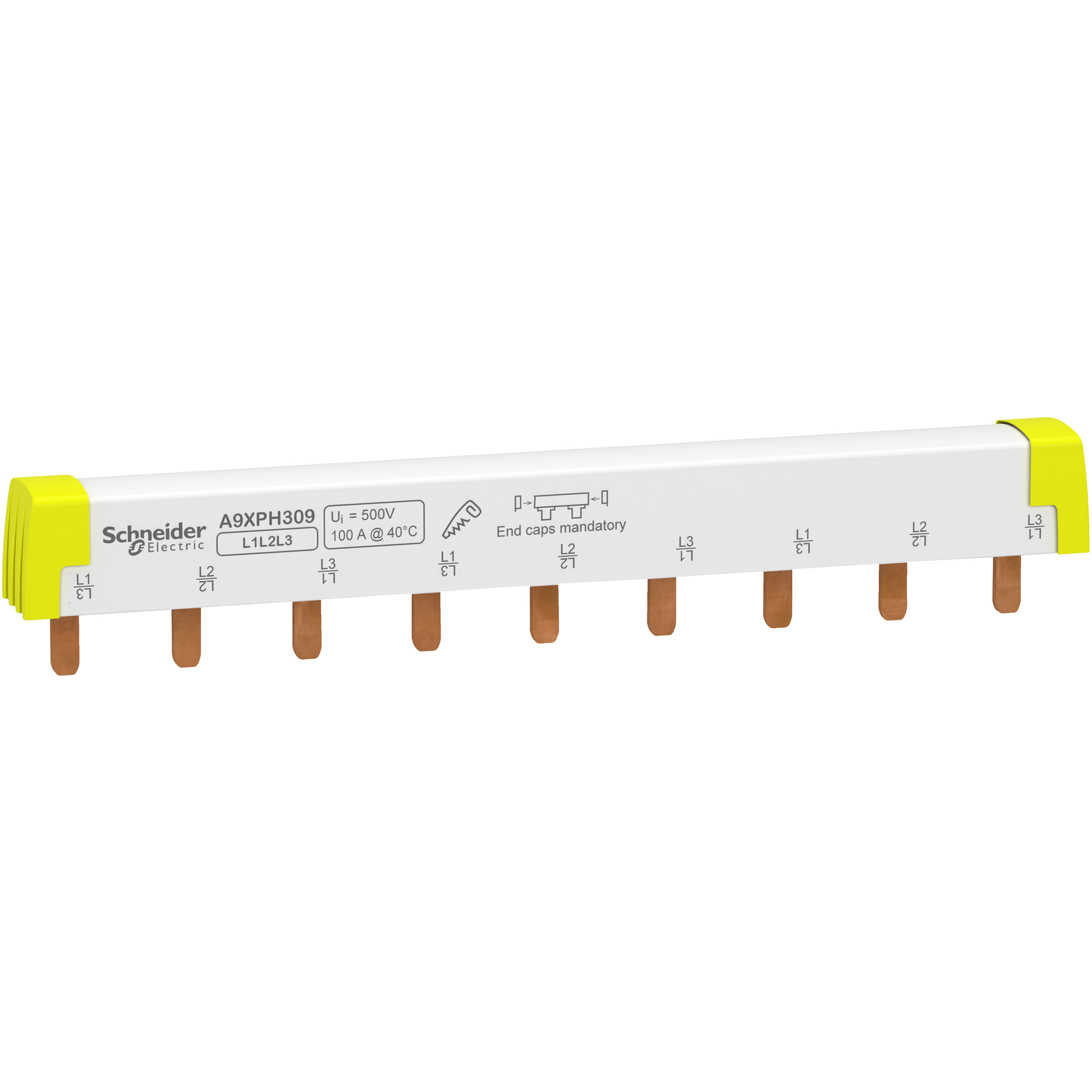 Schneider Electric-A9XPH309-box of 5 *  Peigne raccord 3P 100A 9mod