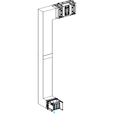 Schneider Electric-KSA1000DMCK41F-Canalis KSA - coude mult. coupe feu 1000A-vers bas & gauche-A&C=300mm-B=700-1200