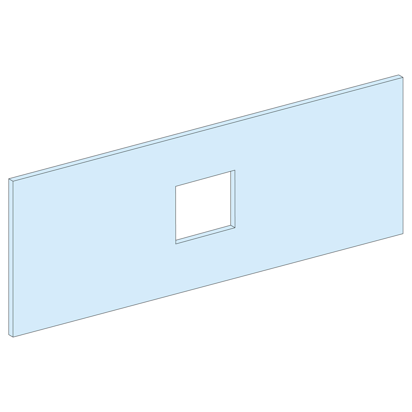 Schneider Electric-LVS03618-PrismaSeT P - Plastron NSX 100/630-5M-3P4P-L650-socle horizont.-Tte cde