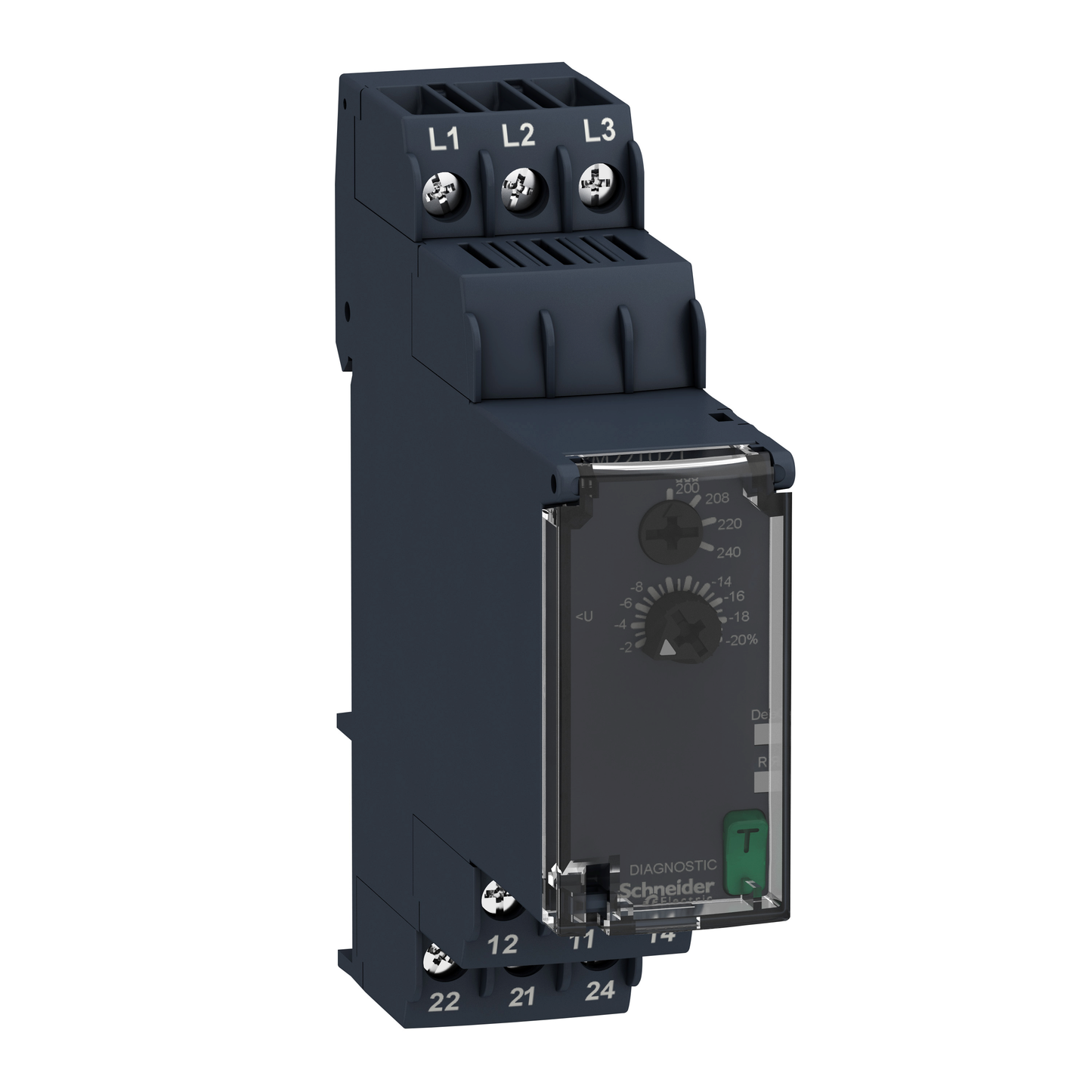 Schneider Electric-RM22TU21-Harmony Control RM22 - relais contrôle de phases - 2OF - 200 à 240Vca