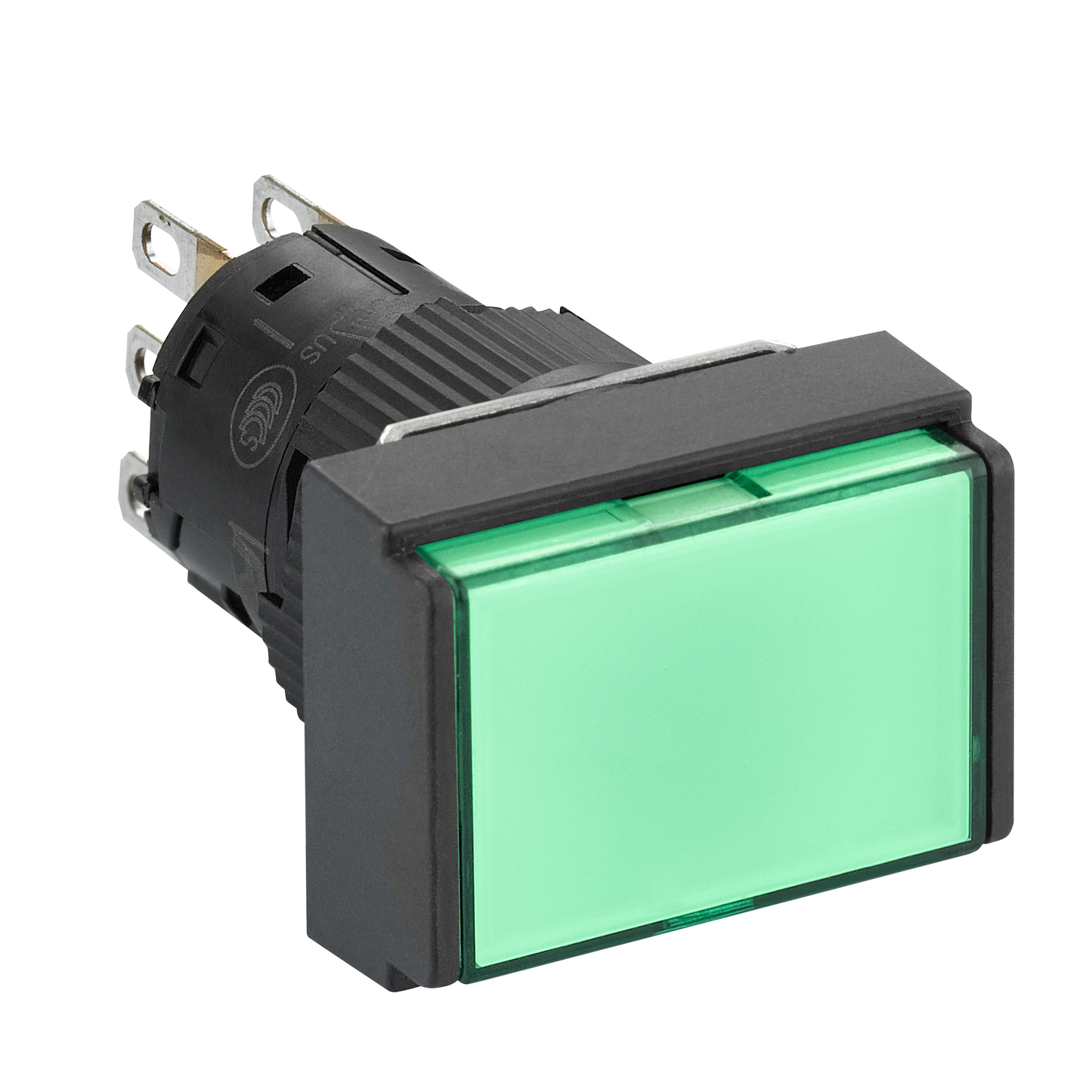 Schneider Electric-XB6EDW3B1P-Harmony XB6 - bouton-pous. lum. - Ø16mm - à imp. affleurant - 1OF - 24V - vert