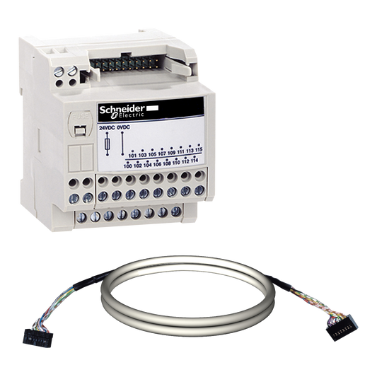 Schneider Electric-ABE7H20E100-Telefast ABE7 - embase de raccord. passive - 16 E ou S - câble 1m Micro/Premium