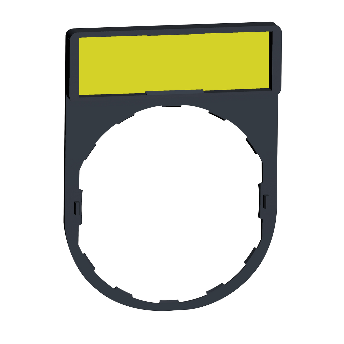 Schneider Electric-ZBY4101-Harmony - porte-étiquette 30x40 + étiquette vierge 8x27 - fond blanc ou jaune