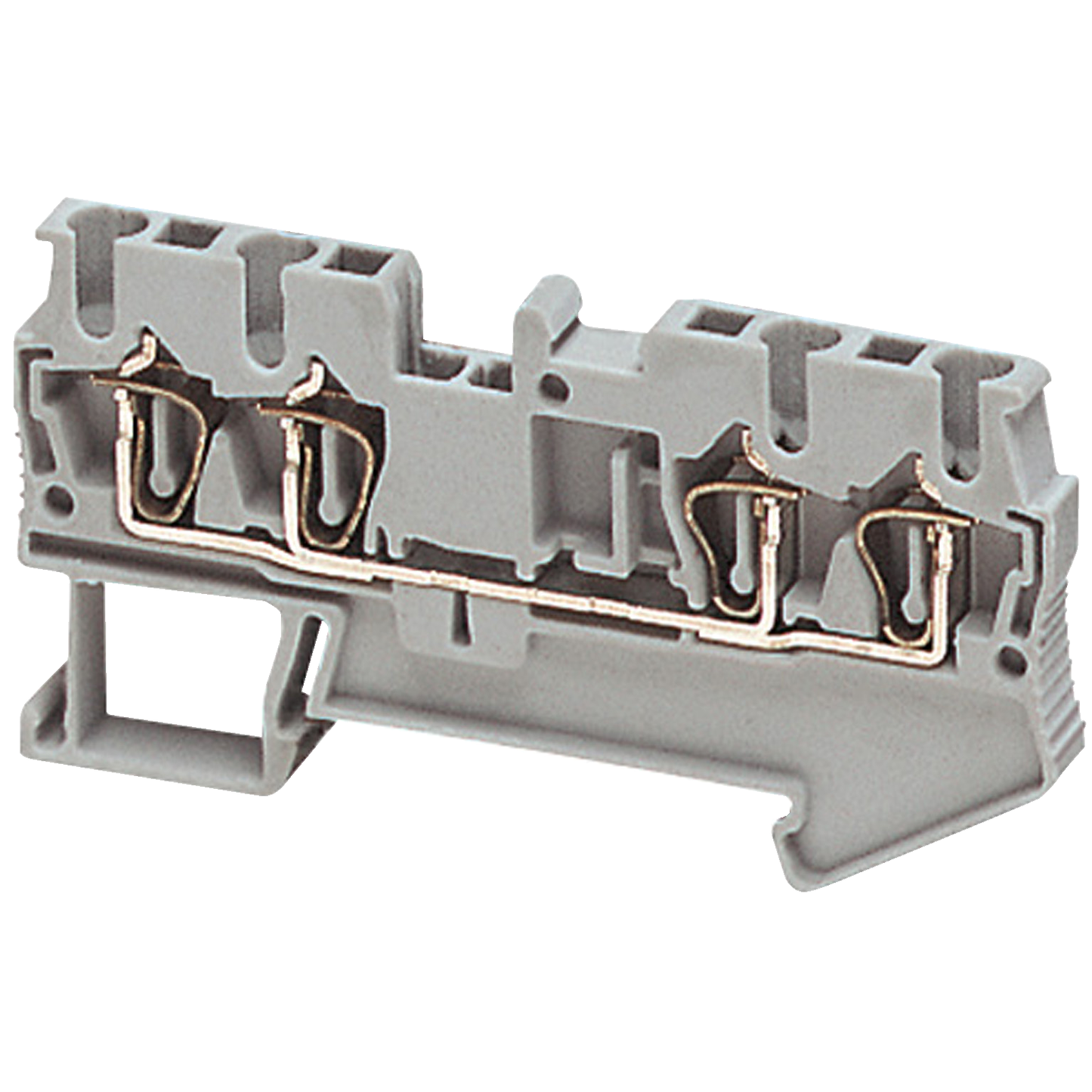 Schneider Electric-NSYTRR24-Borne à ressort - passant - 4 points - 2,5mm² - gris