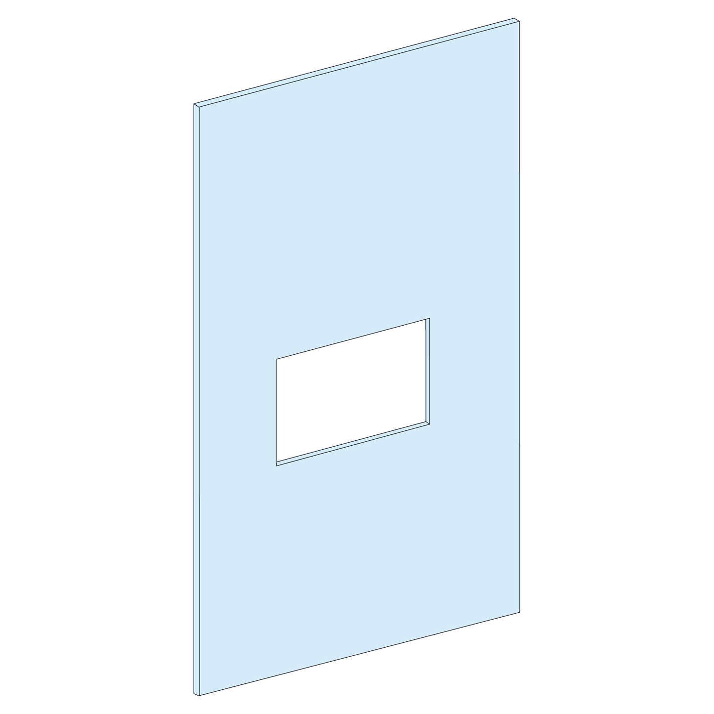 Schneider Electric-LVS03253-PrismaSeT G - Plastron NSX250 vertical fixe-cde maneton-rotative - L250mm