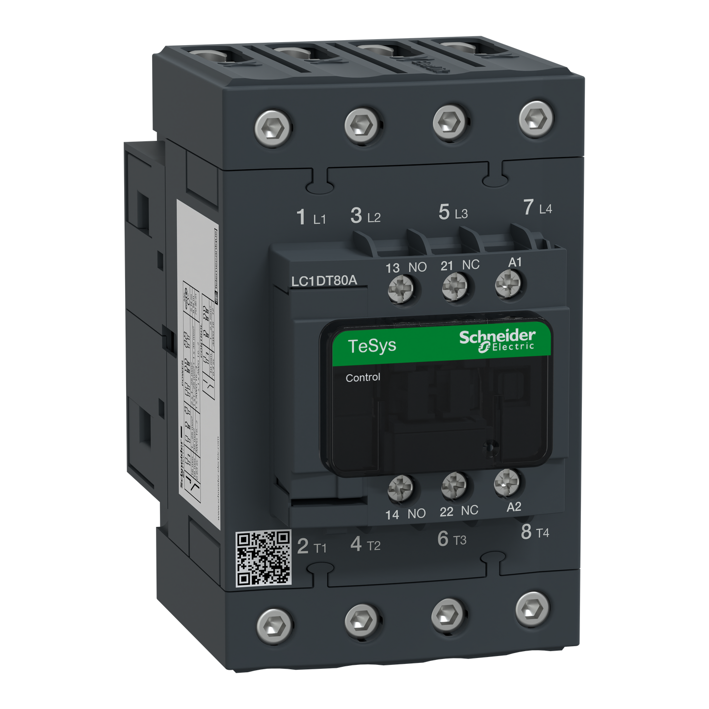 Schneider Electric-LC1DT80AB7-TeSys LC1D - contacteur - 4P - AC-1 440V - 80A - bobine 24Vca