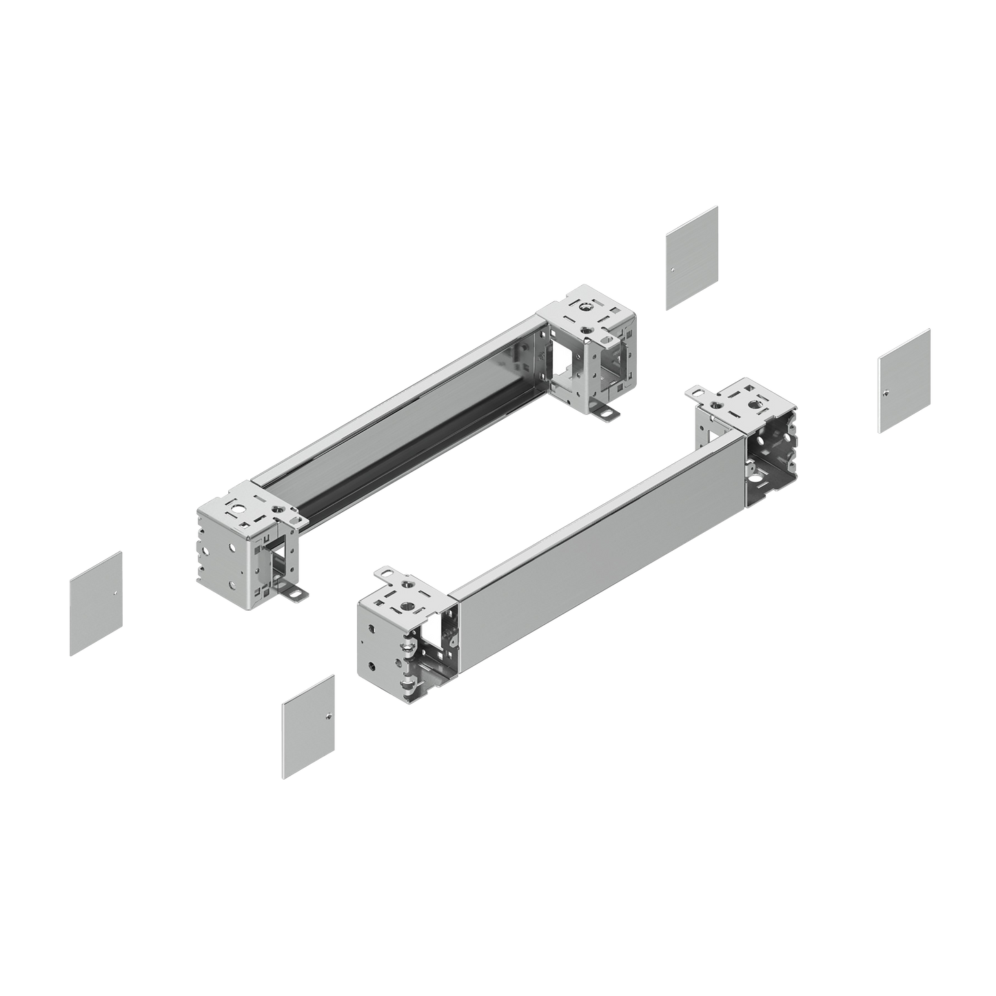Schneider Electric-NSYSPFX8100-PanelSeT SFN Accessoires - jeu 2 panneaux face avant + corner inox 304L 800x100