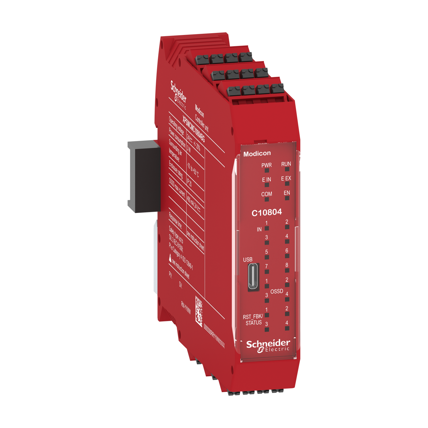Schneider Electric-XPSMCMC10804BG-CPU-8 entrées-4 OSSD-ressort