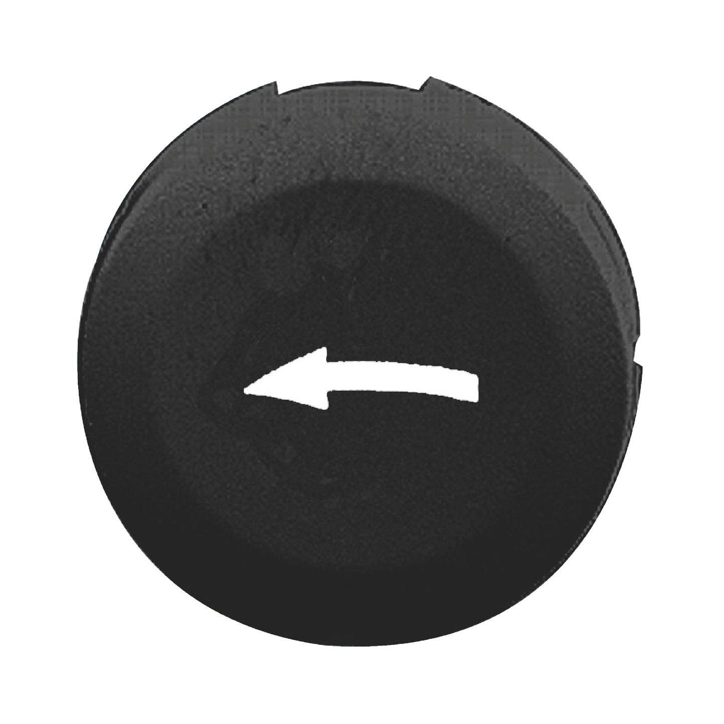 Schneider Electric-ZB6YA222-capsule lisse flèche gauche noir pour poussoir rond diam 16