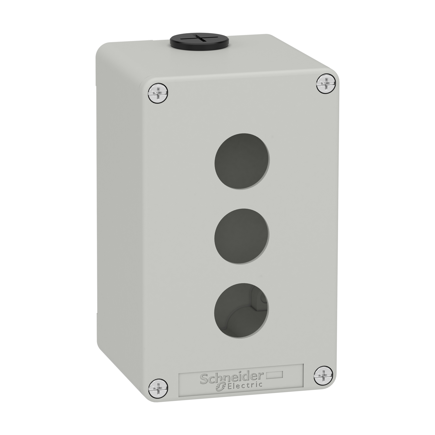 Schneider Electric-XAPD2503-Boite métal vide grise - M20 x2 - 3 trous 22 mm - 80x130x77 mm - UL cULus