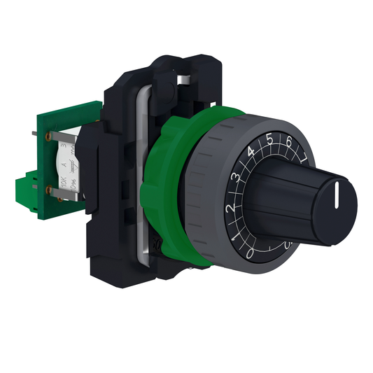 Schneider Electric-XB5ADCUST02-Harmony XB5 - bouton tournant - Ø22 - XB5AD - personnalisé via configurateur