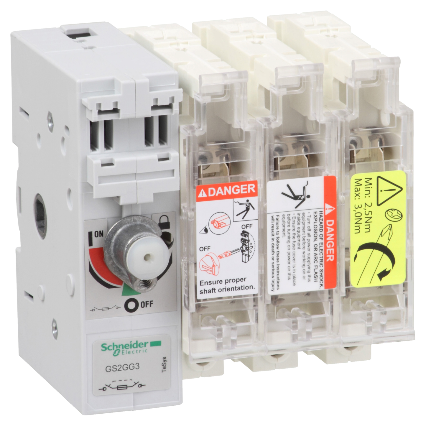 Schneider Electric-GS2GG3-TeSys GS - Interrupteur sect fusible 3x 63a 00c