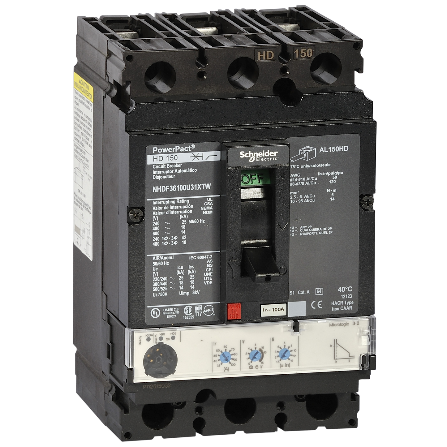 Schneider Electric-NHDF36060U31XTW-DISJONCTEUR BOITIER MOULE