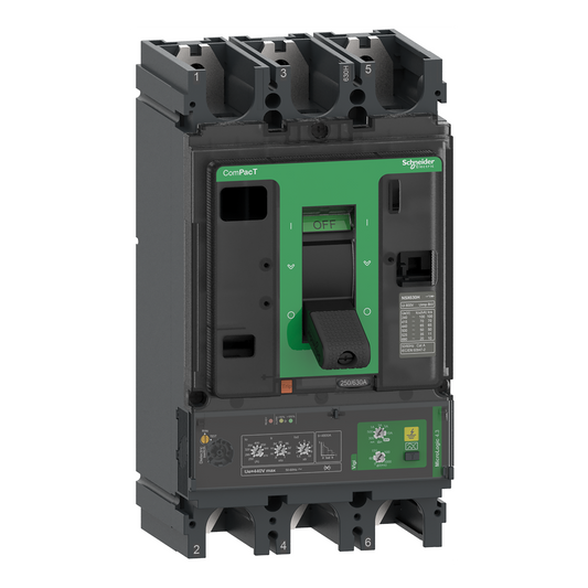 Schneider Electric-C63N34V570-ComPacT NSX630N - Disjoncteur Vigi - MicroLogic 4.3 570A - 3P3D - 50kA - fixe