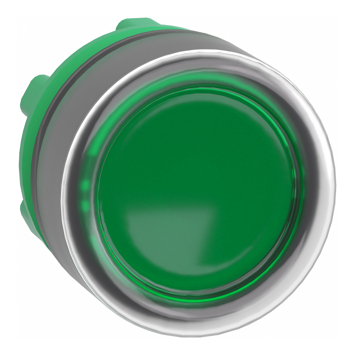 Schneider Electric-ZB5AW533-Harmony XB5 - tête bouton poussoir lumineux DEL - Ø22 - capuchonné - vert