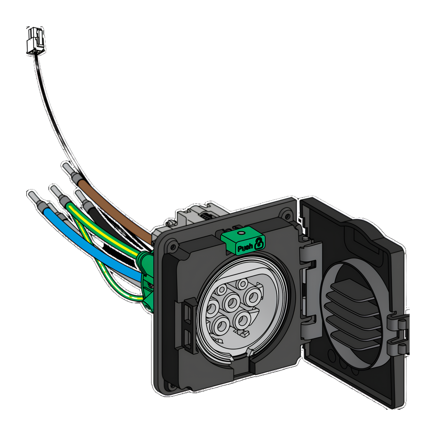 Schneider Electric-EVP1HSM43-EVlink - Bloc prise t2s wallbox st d tri iec