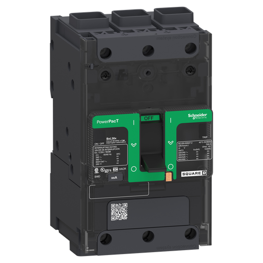 Schneider Electric-BDF36040-PowerPact B - disjoncteur BD - 18kA 600Y/347V - TM40D - 3P - cosse