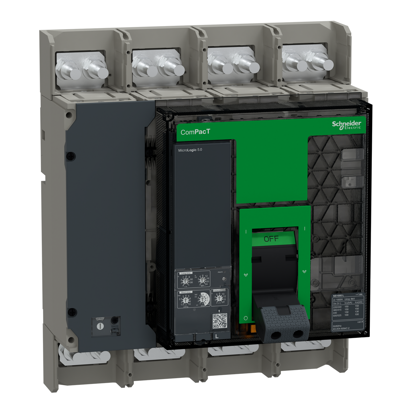 Schneider Electric-C100L450FM-ComPacT NS1000L - disjoncteur - MicroLogic 5.0 1000A - 4P - 150kA - fixe manuel