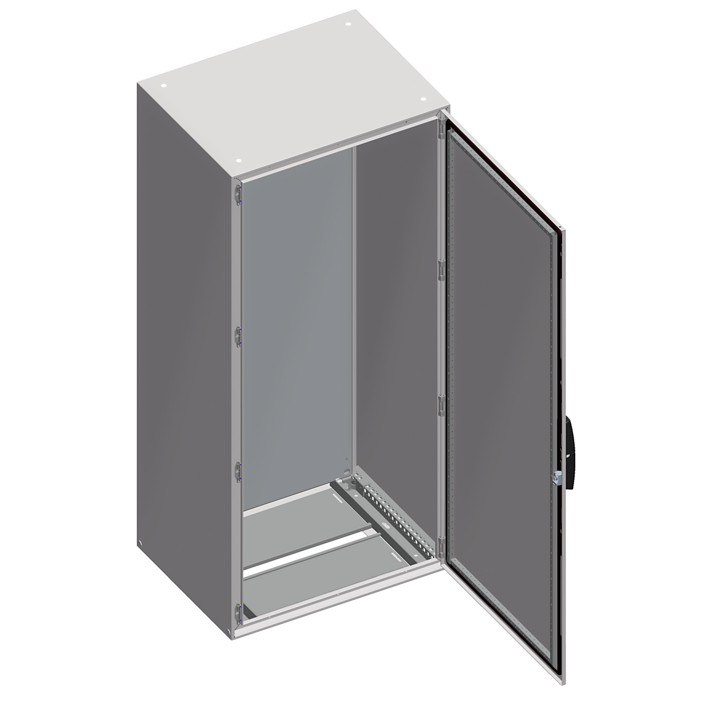 Schneider Electric-NSYSM16630P-PanelSeT SM - armoire monobloc - 1 porte - châssis plein - 1600x600x300mm