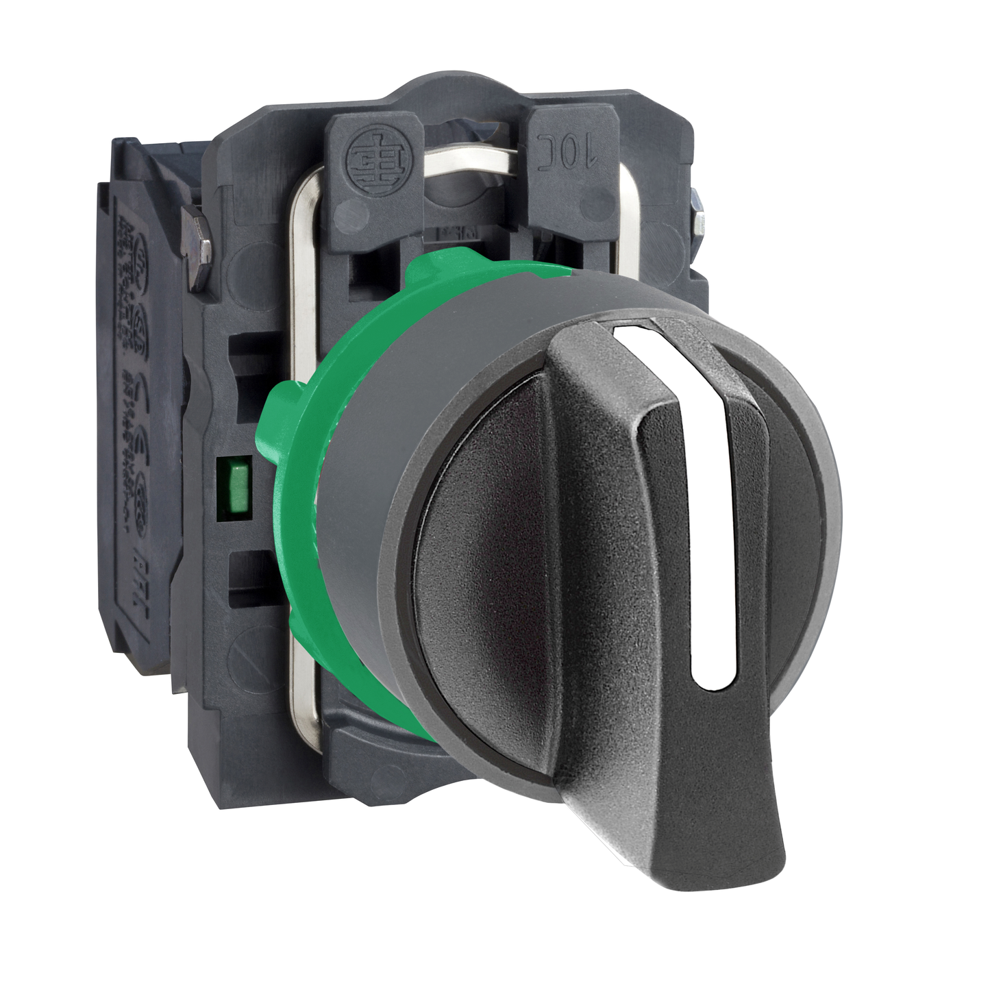 Schneider Electric-XB5AD53C0-Harmony XB5 - bouton tournant à man - Ø22 - col grise - 3 pos rap C - noir - 2F
