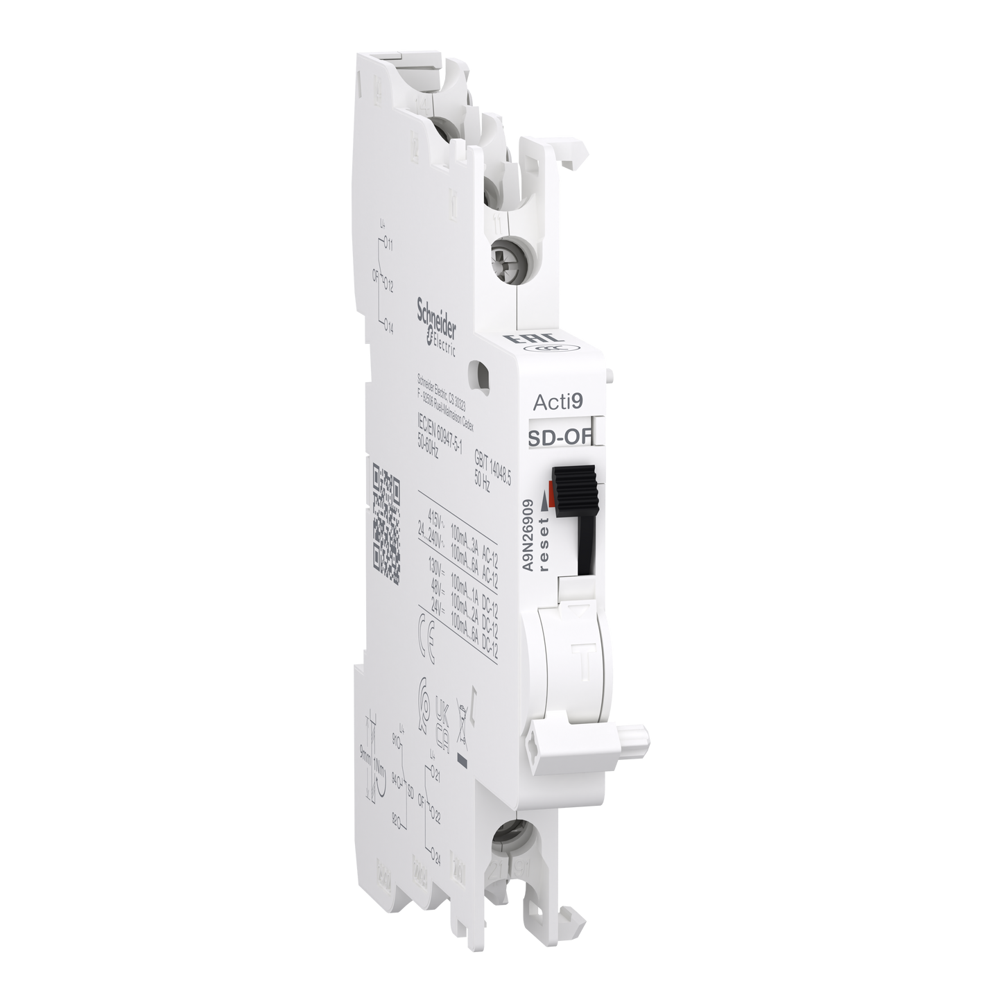 Schneider Electric-A9N26909-C60 C120 OF/SD+OF 2OC 100mA to 6A, AC-DC