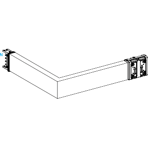 Schneider Electric-KSA250DLR43A-Canalis KSA - coude spécial 250A montage à droite - 2 côtés ajust. 250 à 750mm