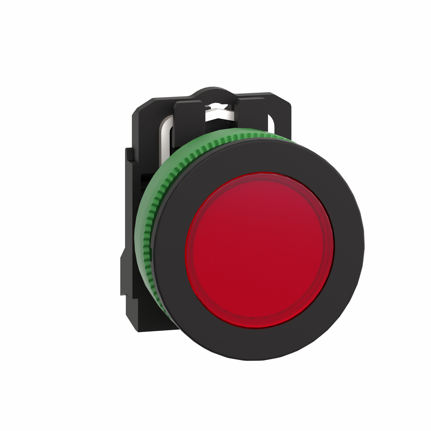 Schneider Electric-XB5FVB4-Harmony XB5 - voyant lumineux DEL - flush - rouge - 24V - vis étrier