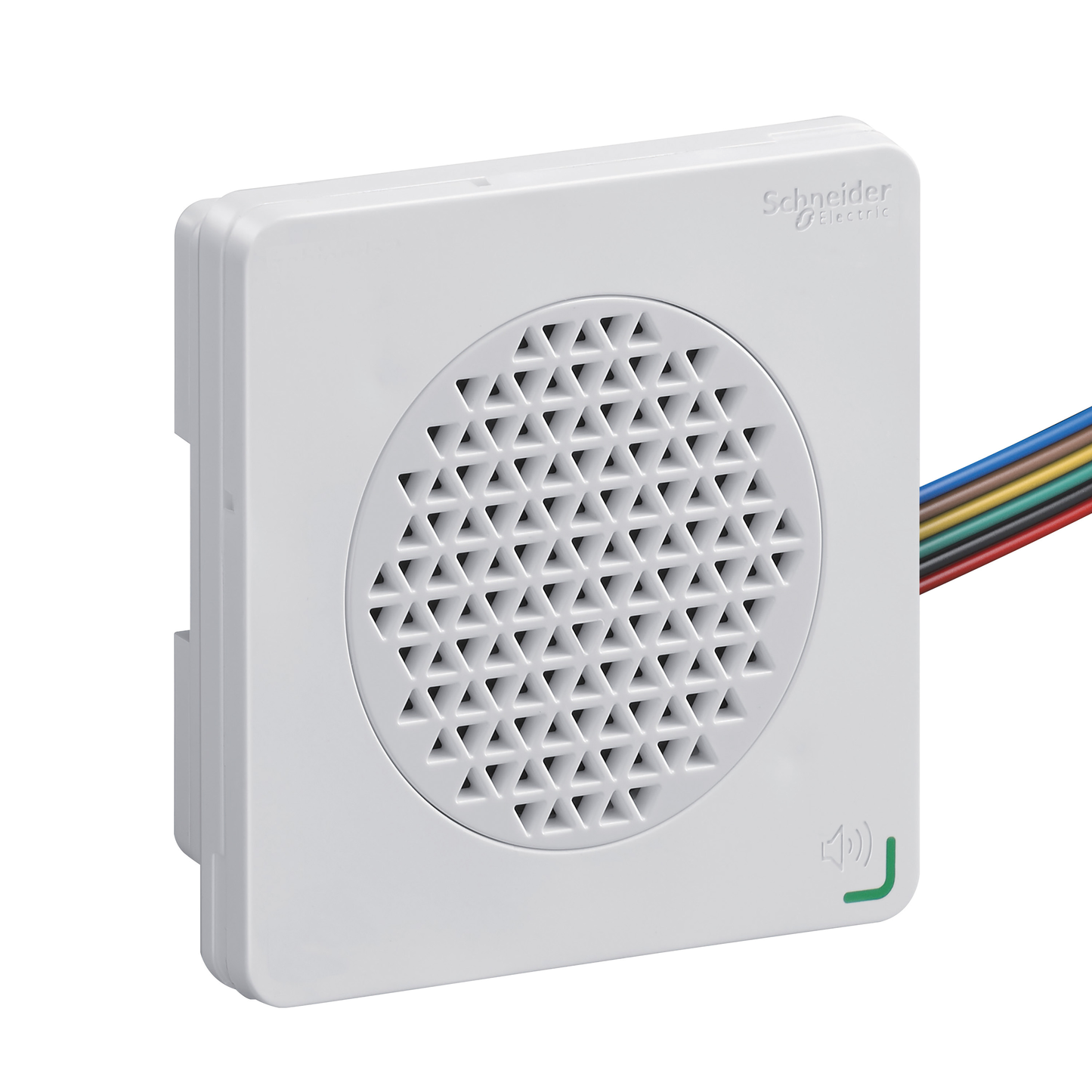 Schneider Electric-XVSV7BWN-Harmony XVSV - sirène vocale - DIN72 - blanche - NPN - 24Vcc